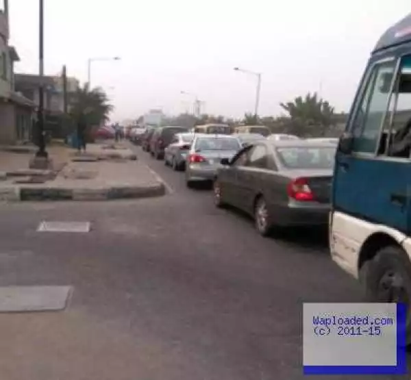 Photos: Tanker drivers cause traffic gridlock in many parts of Lagos this morning